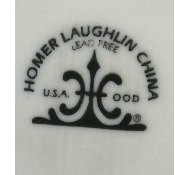 Homer Laughlin USA Vintage 6.25" Bread & Butter Plate 'C' Monogram-Set of 6 - Picture 5 of 5